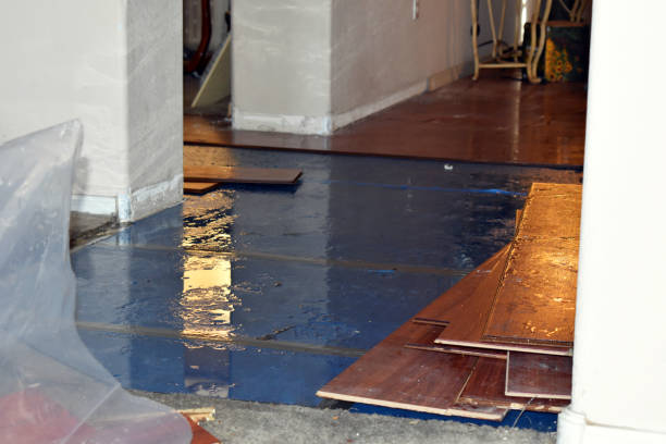 Professional Water Extraction technician working in Godley, TX